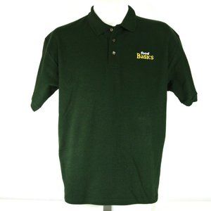 FOOD BASICS Employee Uniform Polo Shirt Green NEW